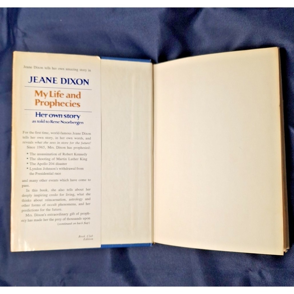 My Life and Prophecies Jeane Dixon HC 1st Ed 1969 Christian New Age Prophecy - Picture 7 of 16